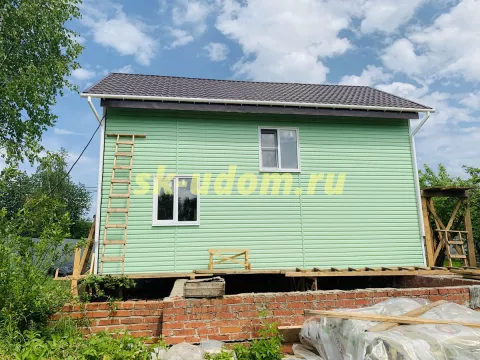Строительство каркасного дома в деревне Белое Озеро Воскресенского района Московской области