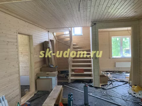 Строительство каркасного дома в деревне Белое Озеро Воскресенского района Московской области