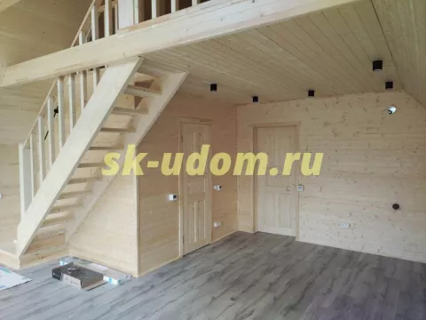 Строительство каркасного дома А-фрейм в д. Бережки Солнечногорского района Московской области