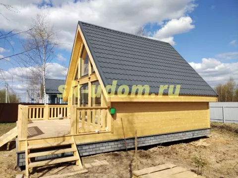 Строительство каркасного дома А-фрейм в д. Бережки Солнечногорского района Московской области