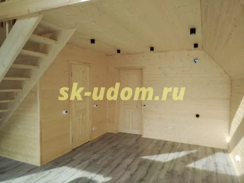 Строительство каркасного дома А-фрейм в д. Бережки Солнечногорского района Московской области