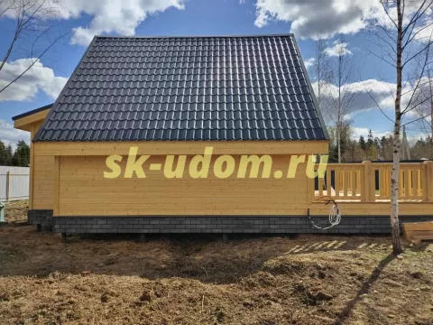 Строительство каркасного дома А-фрейм в д. Бережки Солнечногорского района Московской области