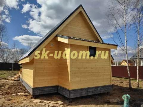 Строительство каркасного дома А-фрейм в д. Бережки Солнечногорского района Московской области