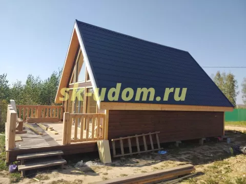 Строительство каркасного дома А-фрейм в д. Чижово Собинского района Владимирской области