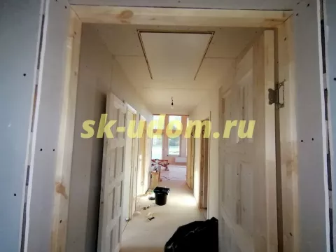 Строительство каркасного дома Барнхаус в д. Дядьково Дмитровского района Московской области