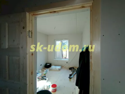 Строительство каркасного дома Барнхаус в д. Дядьково Дмитровского района Московской области