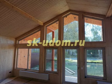 Строительство каркасного дома Барнхаус в д. Дядьково Дмитровского района Московской области