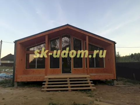 Строительство каркасного дома Барнхаус в д. Дядьково Дмитровского района Московской области