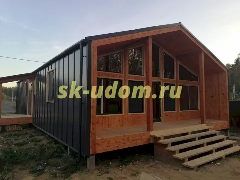Строительство каркасного дома Барнхаус в д. Дядьково Дмитровского района Московской области