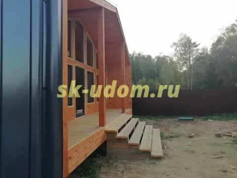 Строительство каркасного дома Барнхаус в д. Дядьково Дмитровского района Московской области