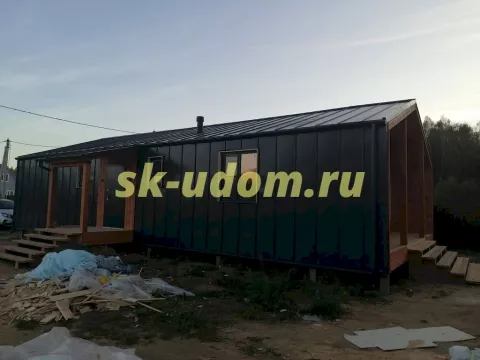 Строительство каркасного дома Барнхаус в д. Дядьково Дмитровского района Московской области