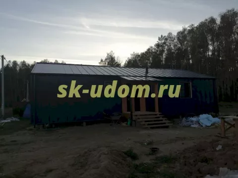 Строительство каркасного дома Барнхаус в д. Дядьково Дмитровского района Московской области