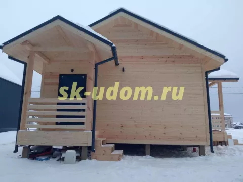 Строительство каркасного дома-бани в п. Эко Озеро Волоколамского района Московской области