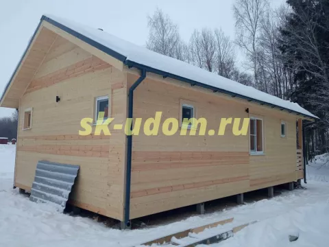 Строительство каркасного дома-бани в п. Эко Озеро Волоколамского района Московской области