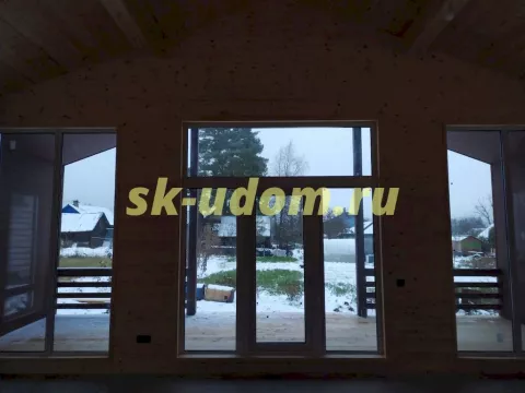 Строительство каркасного дома Барнхаус в д. Глазово Солнечногорского района Московской области