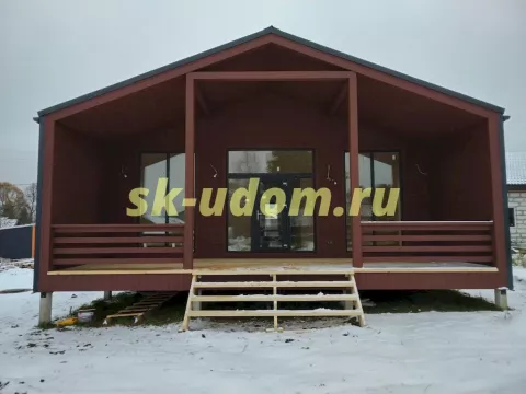 Строительство каркасного дома Барнхаус в д. Глазово Солнечногорского района Московской области