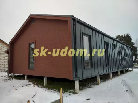 Строительство каркасного дома Барнхаус в д. Глазово Солнечногорского района Московской области