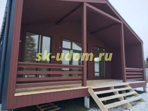 Строительство каркасного дома Барнхаус в д. Глазово Солнечногорского района Московской области