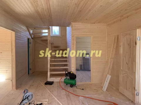 Строительство каркасного дома для постоянного проживания под ключ в посёлке Киевский Нарофоминского района Московской области