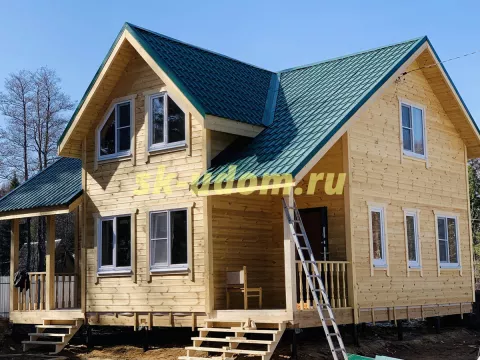 Строительство каркасного дома для постоянного проживания под ключ в посёлке Киевский Нарофоминского района Московской области