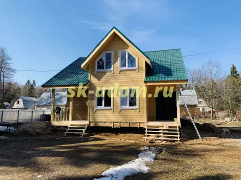 Строительство каркасного дома для постоянного проживания под ключ в посёлке Киевский Нарофоминского района Московской области