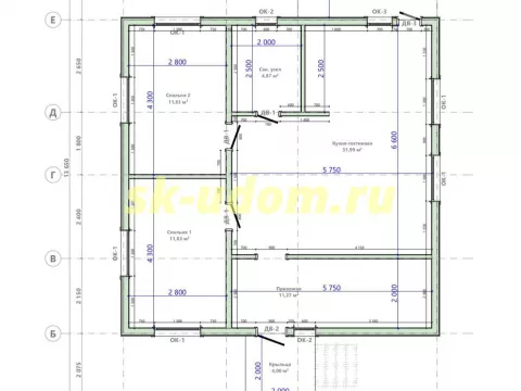 Строительство каркасного дома в д. Курганье Домодедовского городского округа Московской области
