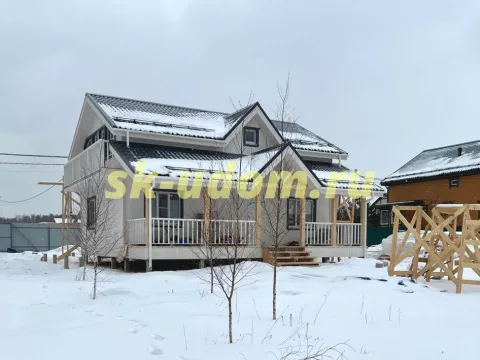 Строительство каркасного дома в ДНТ Лесные Озёра городского округа Чехов Московской области