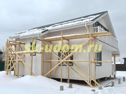 Строительство каркасного дома в ДНТ Лесные Озёра городского округа Чехов Московской области