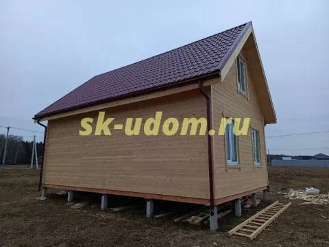 Строительство каркасного дома в д. Малино Ступинского района Московской области