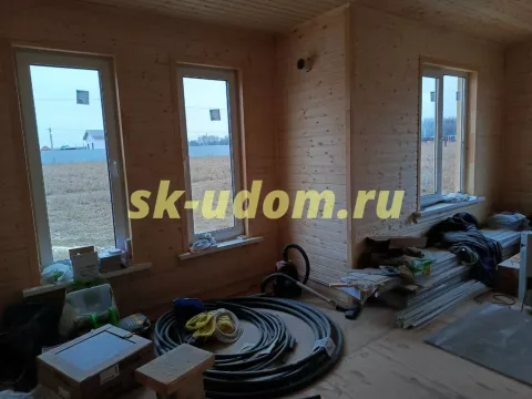 Строительство каркасного дома в д. Малино Ступинского района Московской области