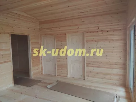 Строительство каркасного дома Барнхаус в с. Малое-Борисково Суздальского района Владимирской области