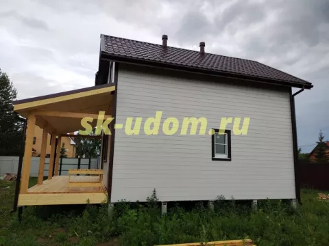Строительство каркасного дома по проекту ДК-55 в г. Можайск Московской области