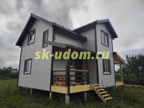 Строительство каркасного дома по проекту ДК-55 в г. Можайск Московской области