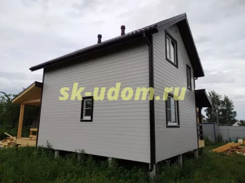 Строительство каркасного дома по проекту ДК-55 в г. Можайск Московской области