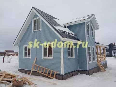 Строительство каркасного дома в д.п. Нива Сергиево-Посадского городского округа Московской области