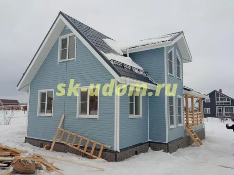 Строительство каркасного дома в д.п. Нива Сергиево-Посадского городского округа Московской области