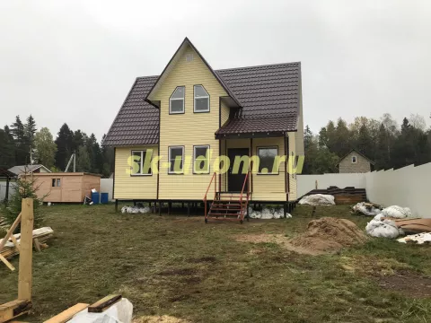 Строительство каркасного дома в Пушкинском районе Московской области