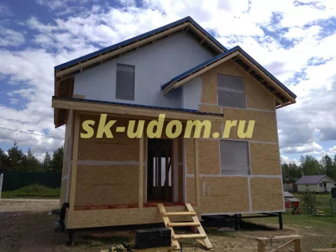 Строительство каркасного дома в городе Серпухов Московской области