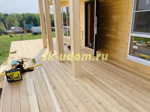 Строительство каркасного дома в дачном посёлке Северный Берег Пушкинского района Московской области
