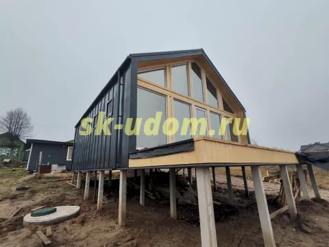 Строительство каркасного дома Барнхаус в г. Шуя Ивановской области