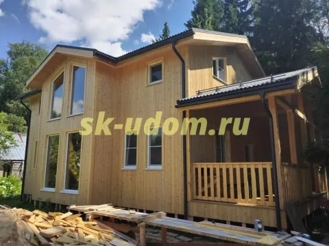 Строительство каркасного дома в СНТ Колос Клинского района Московской области