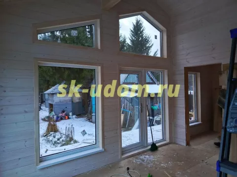 Строительство каркасного дома Барнхаус в СНТ Стекловолокно Владимирской области