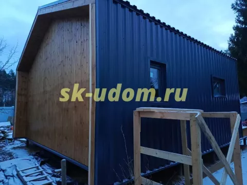 Строительство каркасного дома Барнхаус в СНТ Стекловолокно Владимирской области