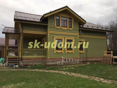 Строительство каркасного дома в псевдорусском стиле в г. Суздаль