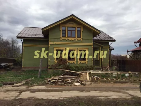 Строительство каркасного дома в псевдорусском стиле в г. Суздаль