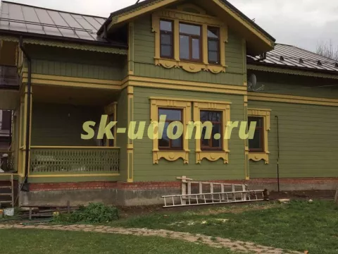 Строительство каркасного дома в псевдорусском стиле в г. Суздаль