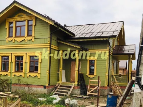 Строительство каркасного дома в псевдорусском стиле в г. Суздаль