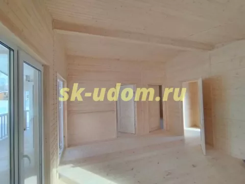 Строительство каркасного дома барнхаус в саду Связист Владимирской области