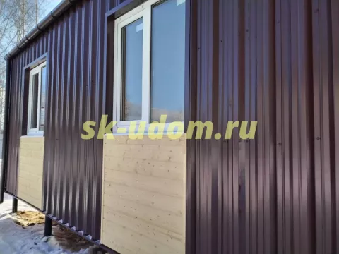 Строительство каркасного дома барнхаус в саду Связист Владимирской области