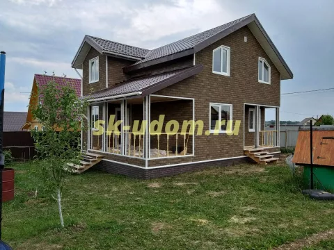 Строительство каркасного дома в ДНП Улыбка-1 Заокского района Тульской области 